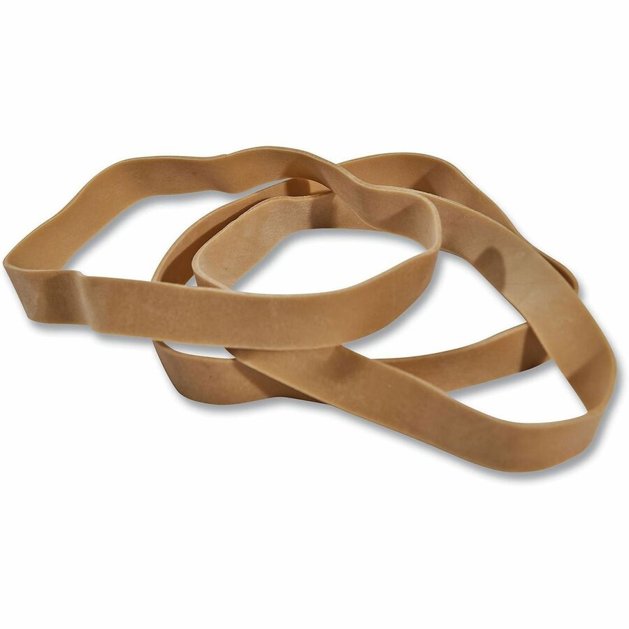 Size: #107 - 7" Length x 0.6" Width - 48 lb/in - Rubber - Beige - 40 / Pack