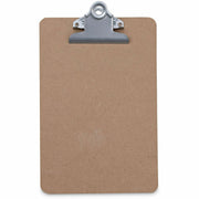 Universal Clipboard - 0.75" Clip Capacity - Storage for Document, Form, Paper - Hardboard - Brown - 1 / Each