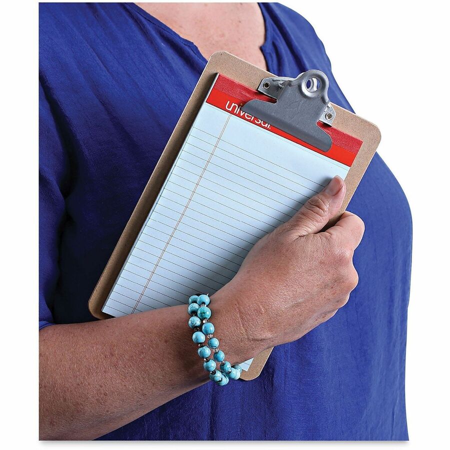 Universal Clipboard - 0.75" Clip Capacity - Storage for Document, Form, Paper - Hardboard - Brown - 1 / Each