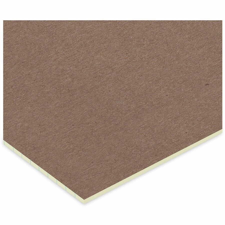 1 Subject(s) - 50 Sheets - Glued - Wide Ruled, Legal Ruled Front Ruling - 16 lb Basis Weight - 11" Height x 8.5" Width - Canary Paper - Chipboard Cover - 1 Dozen