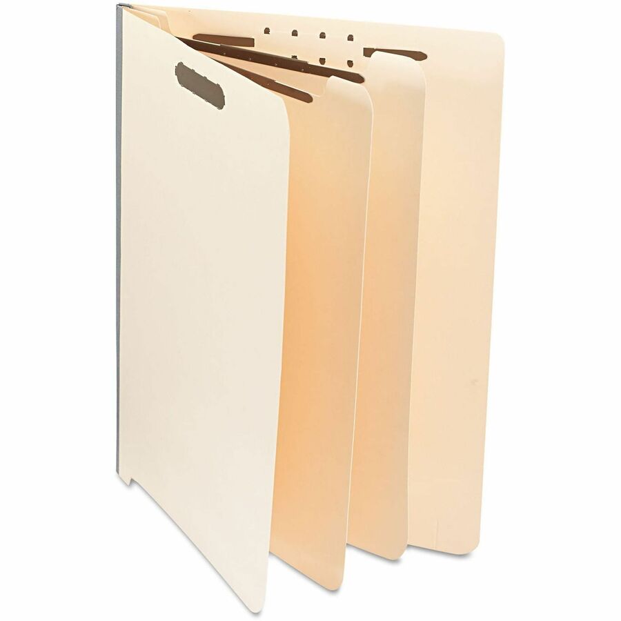 Universal Straight Tab Cut Letter Classification Folder - 8 1/2" x 11" - 2" Expansion - 6 Fastener(s) - 2" Fastener Capacity - End Tab Location - 2 Divider(s) - Manila - 10 Box