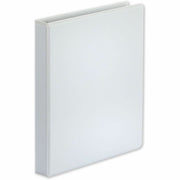 1" Binder Capacity - Letter - 8 1/2" x 11" Sheet Size - 250 Sheet Capacity - 3 Ring(s) - Fastener(s): Ring - Pocket(s): 2, Inside Front & Back - Polypropylene - White - Non-stick - 1 Each