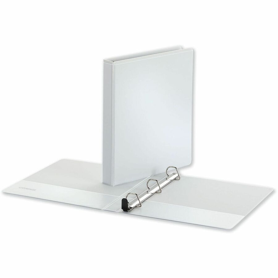 1" Binder Capacity - Letter - 8 1/2" x 11" Sheet Size - 250 Sheet Capacity - 3 Ring(s) - Fastener(s): Ring - Pocket(s): 2, Inside Front & Back - Polypropylene - White - Non-stick - 1 Each
