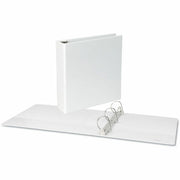 2" Binder Capacity - Letter - 8 1/2" x 11" Sheet Size - 500 Sheet Capacity - 3 Ring(s) - Fastener(s): Ring - Pocket(s): 2, Inside Front & Back - Polypropylene - White - Non-stick - 1 Each