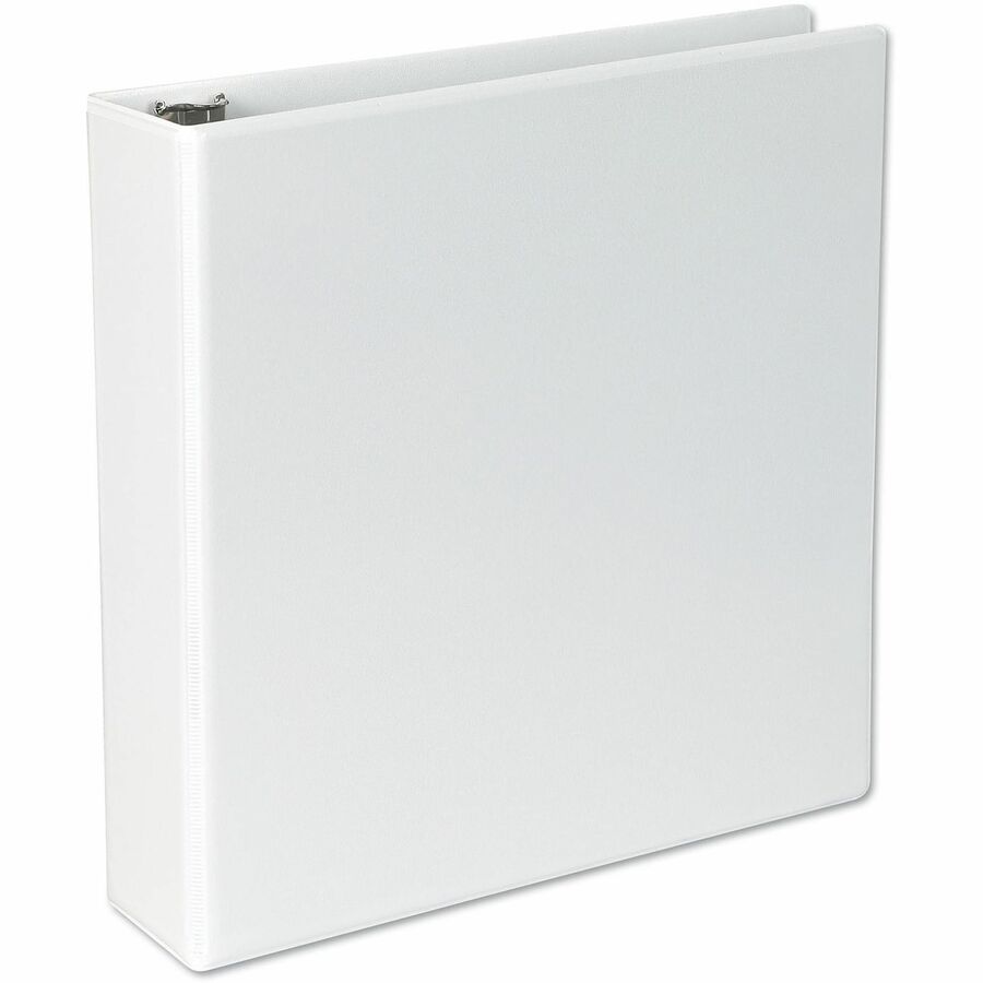 2" Binder Capacity - Letter - 8 1/2" x 11" Sheet Size - 500 Sheet Capacity - 3 Ring(s) - Fastener(s): Ring - Pocket(s): 2, Inside Front & Back - Polypropylene - White - Non-stick - 1 Each