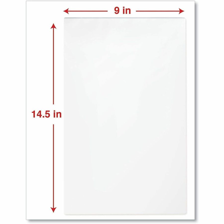 Universal Laminating Pouch, Legal Size 8.5" x 14", 3 mil Thickness, Matte Finish, Clear Plastic, 9" x 14.5" Sheets, 25 Pack