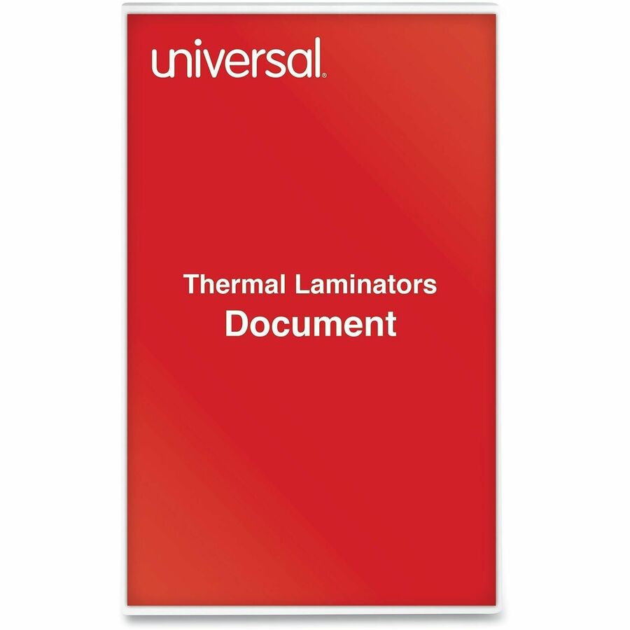 Universal Laminating Pouch, Legal Size 8.5" x 14", 3 mil Thickness, Matte Finish, Clear Plastic, 9" x 14.5" Sheets, 25 Pack