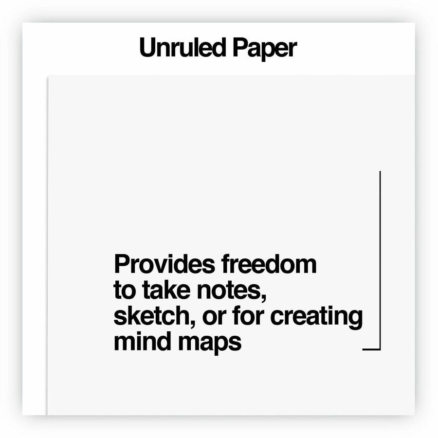 1 Subject(s) - 100 Sheets - Plain - Glued - Unruled Front Ruling - 16 lb Basis Weight - 6" Height x 4" Width - White Paper - 12 / Pack