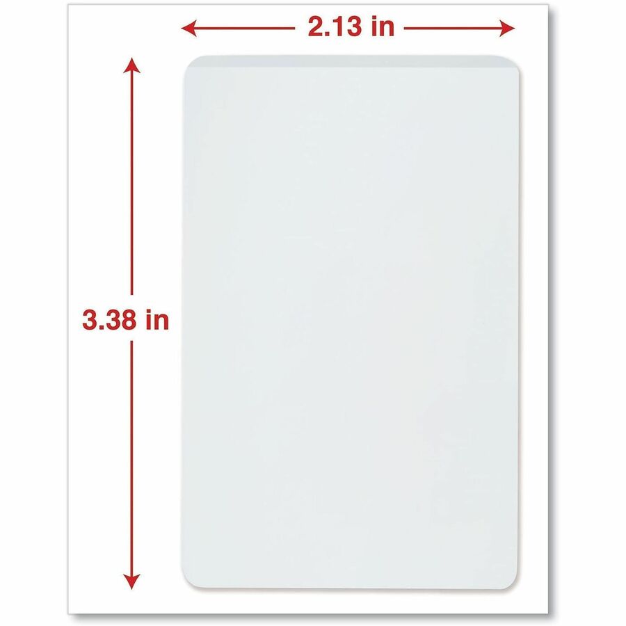 Universal Laminating Pouch, Wallet-Size, 3.38" x 2.13", 5 mil, Matte, Clear, Plastic, 25/Pack