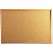 Universal Bulletin Board - 24" Board Height x 36" Board Width - Tan Natural Cork Surface - Self-healing, Corner, Durable - Oak Wood Frame - 1 / Each