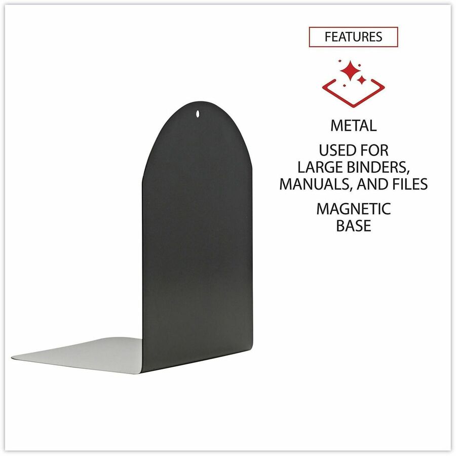 7" Height x 6" Width x 5" Depth - Magnetic - Black - Metal - 1 Pair