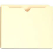 Universal Straight Tab Cut Letter File Jacket, 8 1/2" x 11", 2" Expansion, Manila, Unpunched, 50/Box