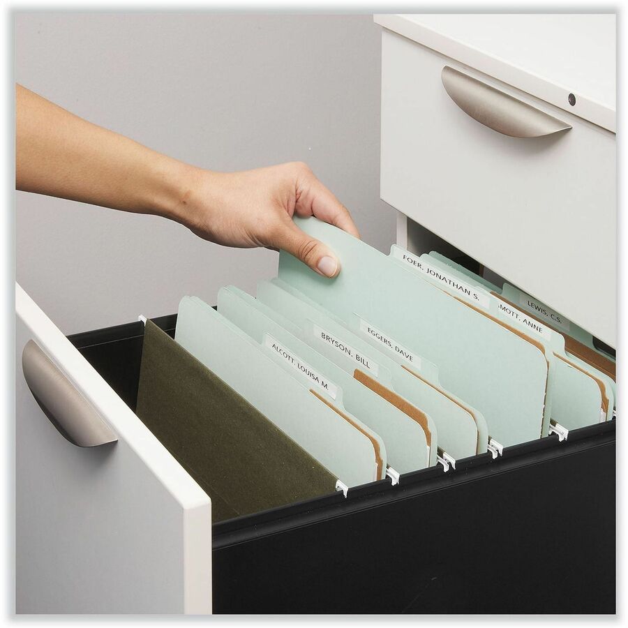 Universal 2/5 Tab Cut Legal Classification Folder - 8 1/2" x 14" - 3" Expansion - 8 Fastener(s) - 2" Fastener Capacity - Top Tab Location - Right of Center Tab Position - 3 Divider(s) - Gray - 10 Box