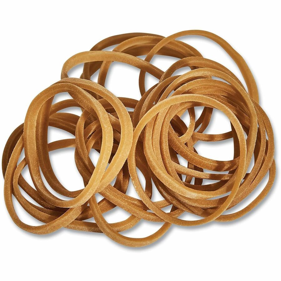 Size: #10 - 1.3" Length x 0.1" Width - 6 lb/in - Rubber - Beige - 3400 / Pack