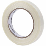 59.93 yd Length x 0.71" Width x 4.3 mil Thickness - 3" Core - Clear - Synthetic Rubber - Plastic Backing - 1 Roll