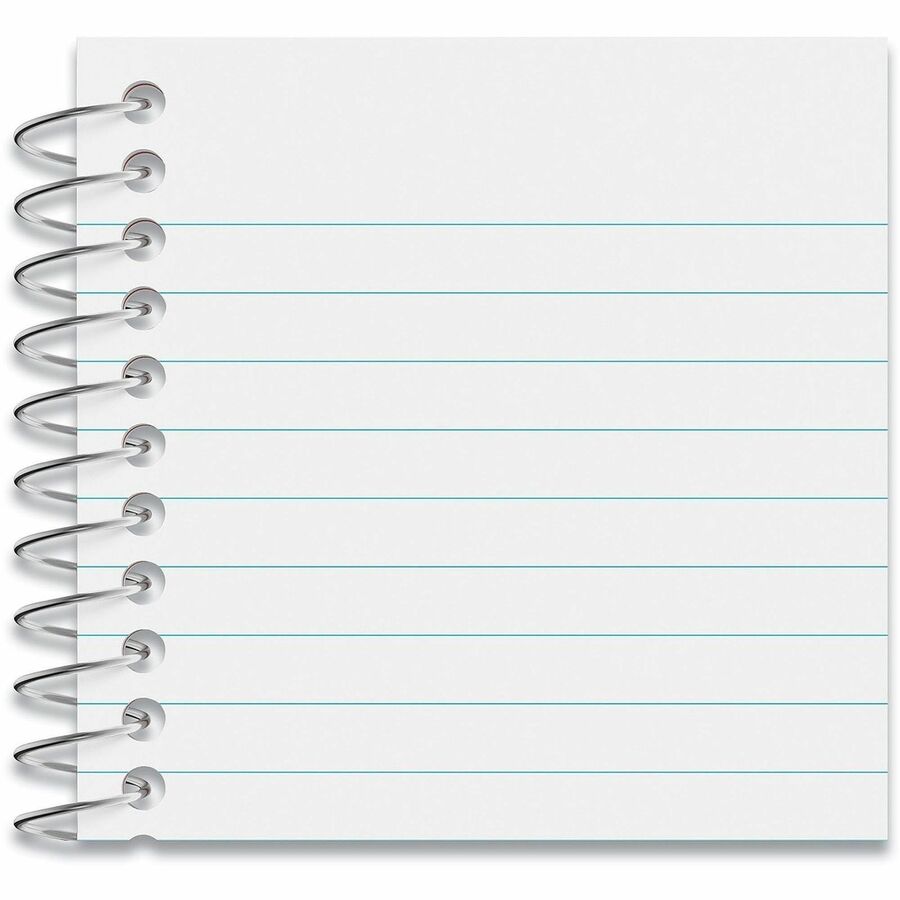 1 Subject(s) - 50 Sheets - Spiral - Narrow Ruled Front Ruling - 16 lb Basis Weight - 5" Height x 3" Width - White Paper - Orange Cover - 12 / Pack