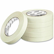 59.93 yd Length x 0.71" Width x 6.2 mil Thickness - 3" Core - Clear - Synthetic Rubber - Plastic Backing - 1 Roll