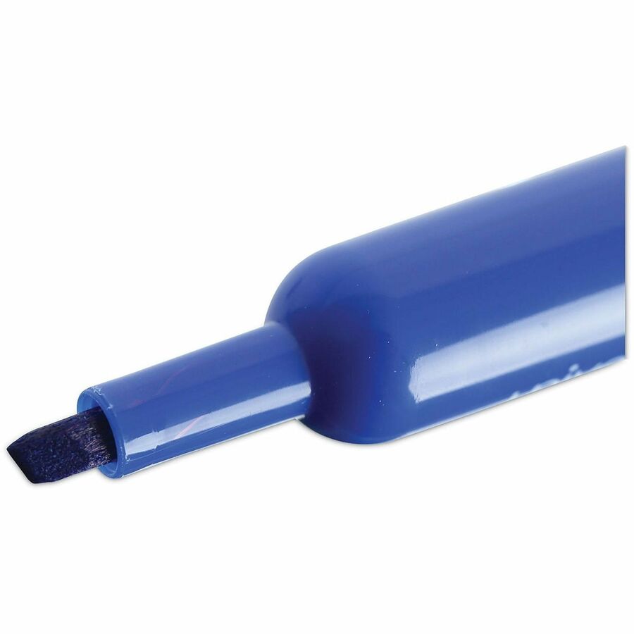 Broad Chisel Marker Point - Blue Ink - General Purpose - 1 Dozen