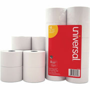 Universal Printable Bond Paper - 1 3/4" x 138 ft - 16 lb Basis Weight - End of Paper Indicator - White - 10 / Pack