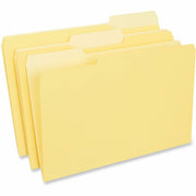 Universal 1/3 Tab Cut Legal Top Tab File Folders, 8 1/2" x 14", Assorted Tab Position, 11 pt. Stock, Box of 100