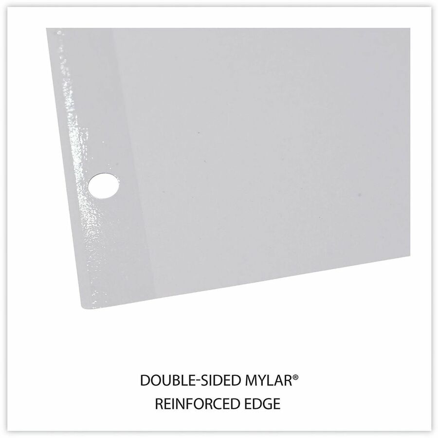 Universal Deluxe Index Divider, 5 Print-on Side Tabs (1-5), Table of Contents, Letter Size, 3-Hole Punched, White, Assorted Tabs, Double-sided, Mylar Reinforced, Laminated Tabs, 6 Sets