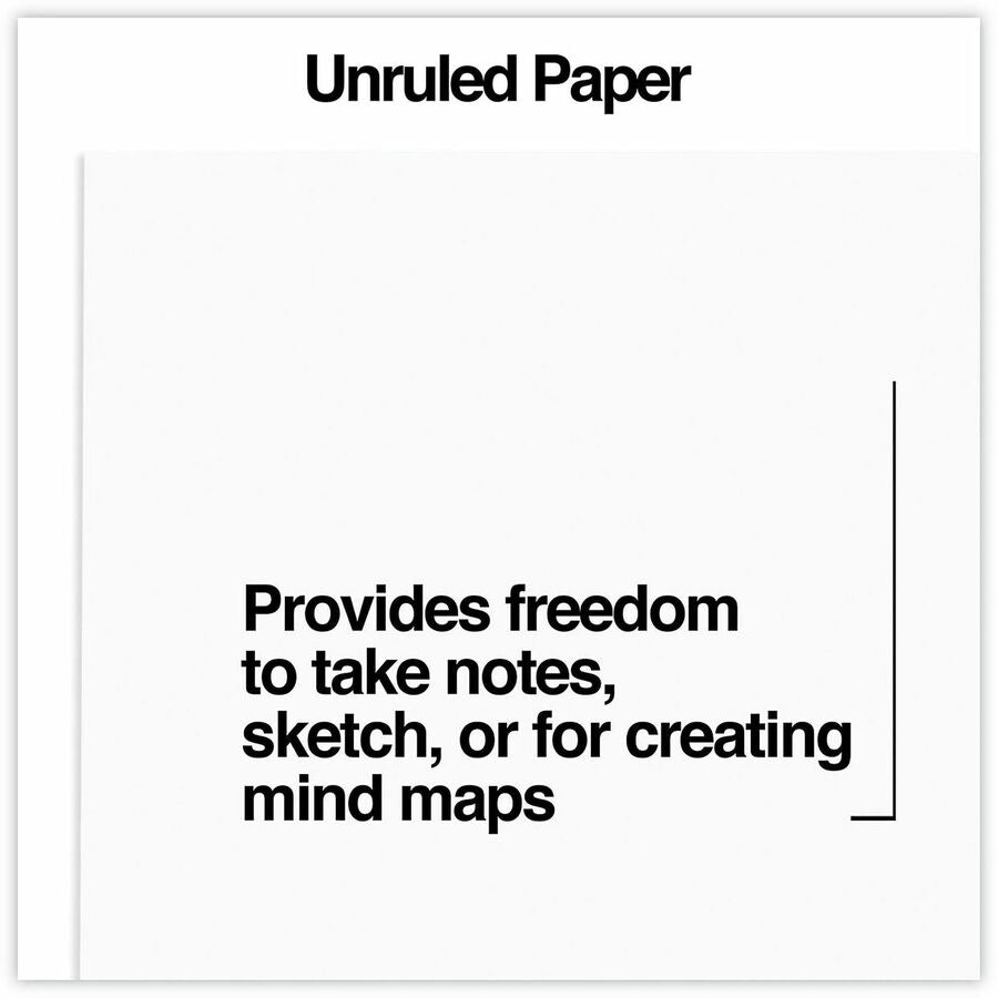 1 Subject(s) - 100 Sheets - Plain - Glued - Unruled Front Ruling - 16 lb Basis Weight - 5" Height x 3" Width - White Paper - 12 / Pack