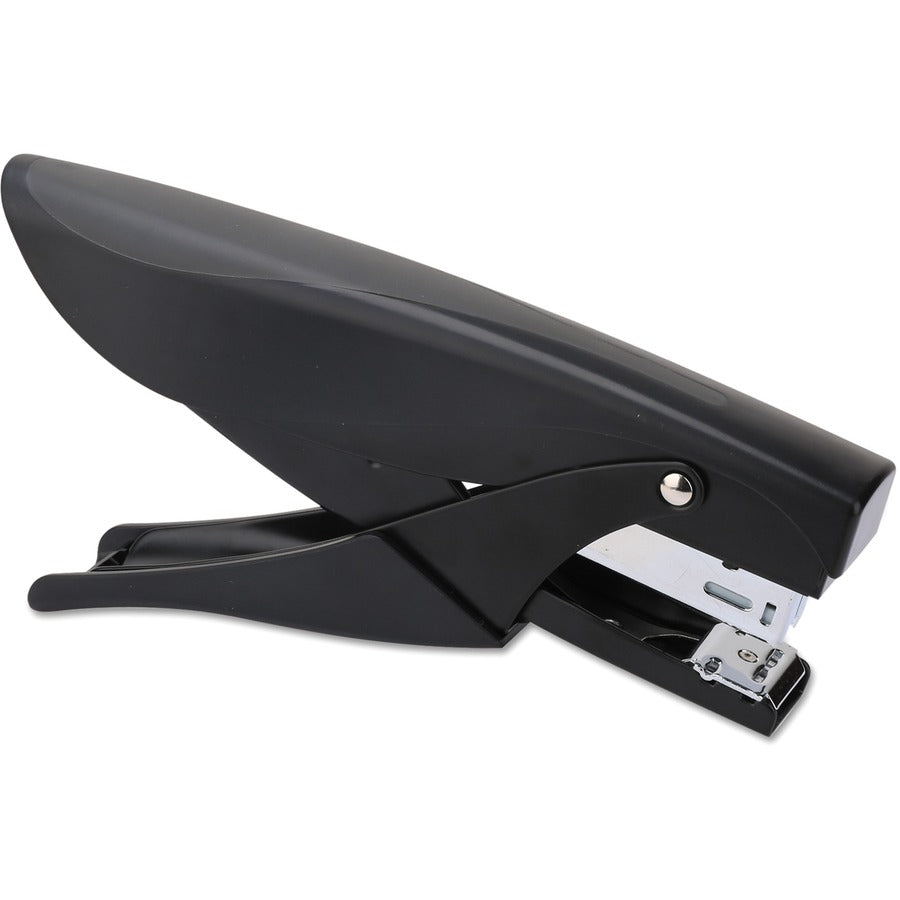 Staples Upto 20 Sheet - Holds Upto 210 Staple - Full Strip - Staple Size: 0.50" - 0.50" Crown Width - Top Loading - Black - Metal, Plastic - 1 Each
