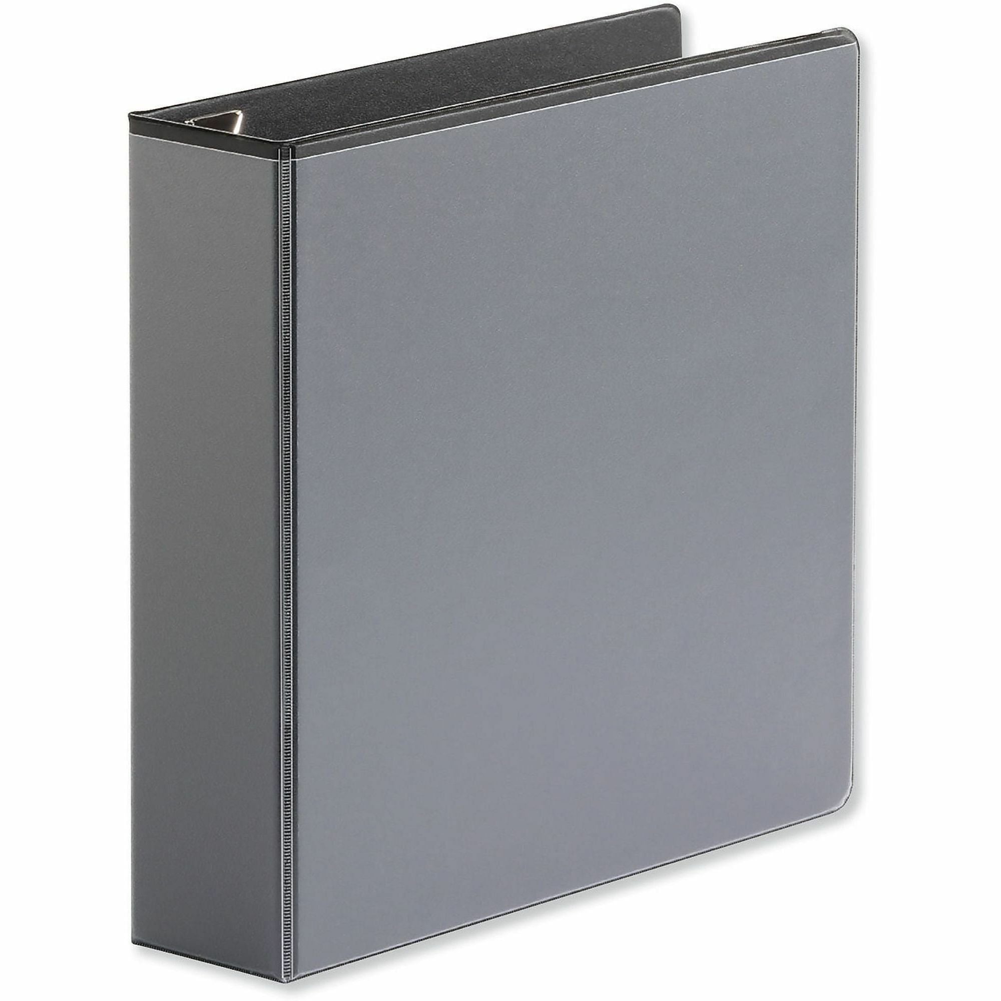 2" Binder Capacity - Letter - 8 1/2" x 11" Sheet Size - 565 Sheet Capacity - 3 Ring(s) - Fastener(s): Ring - Pocket(s): 2, Inside Front & Back - Polypropylene - Black - Non-stick - 1 Each