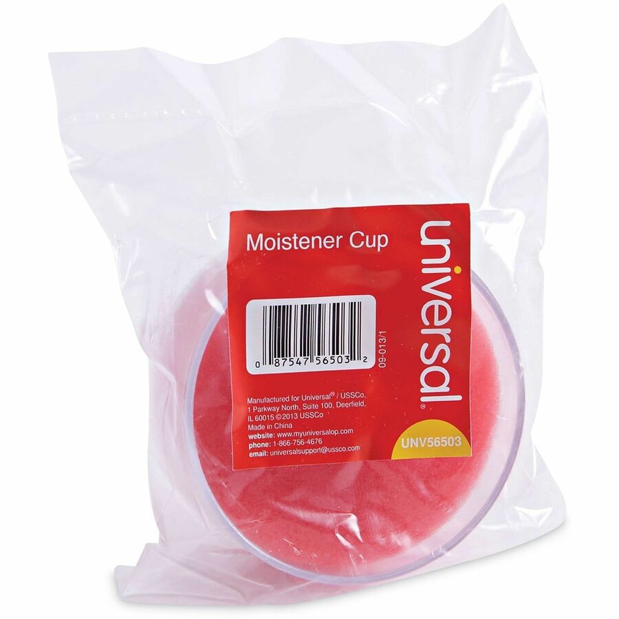 Universal Envelope Moistener - Cup Style - Clear - Shatter Proof - 1 Each