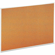 Universal Bulletin Board - 36" Board Height x 48" Board Width x 1" Board Depth - Tan Cork Surface - Resilient, Self-healing - Satin Aluminum Frame - 1 Each