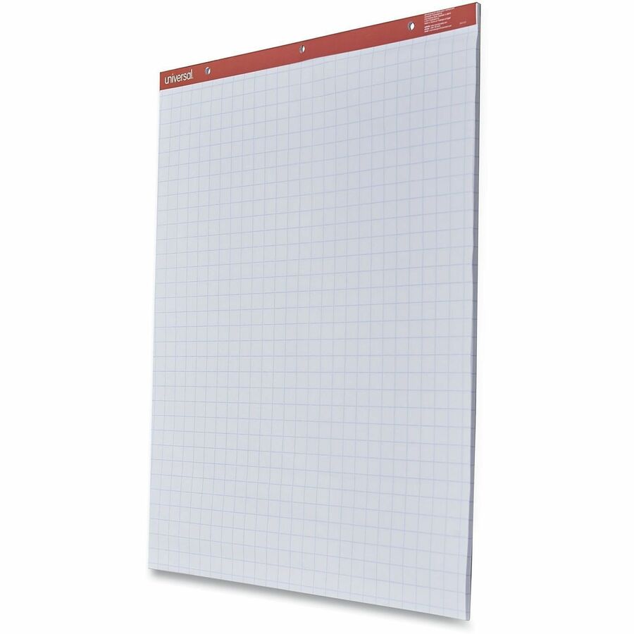 Universal Easel Pad - 1 Subject(s) - 50 Sheets - Tape Bound - Quad Ruled Front Ruling - 3 Hole(s) - 18 lb Basis Weight - 34" Height x 27" Width - White Paper - Chipboard Cover - 2 / Carton
