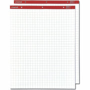 Universal Easel Pad - 1 Subject(s) - 50 Sheets - Tape Bound - Quad Ruled Front Ruling - 3 Hole(s) - 18 lb Basis Weight - 34" Height x 27" Width - White Paper - Chipboard Cover - 2 / Carton