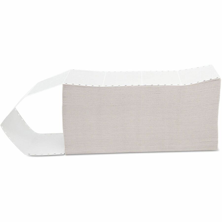 Universal Shipping Label - - HeightPermanent Adhesive - Rectangle - Dot Matrix - White - Paper - 3000 / Box