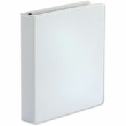 1 1/2" Binder Capacity - Letter - 8 1/2" x 11" Sheet Size - 400 Sheet Capacity - 3 Ring(s) - Fastener(s): Ring - Pocket(s): 2, Inside Front & Back - Polypropylene - White - Non-stick - 1 Each