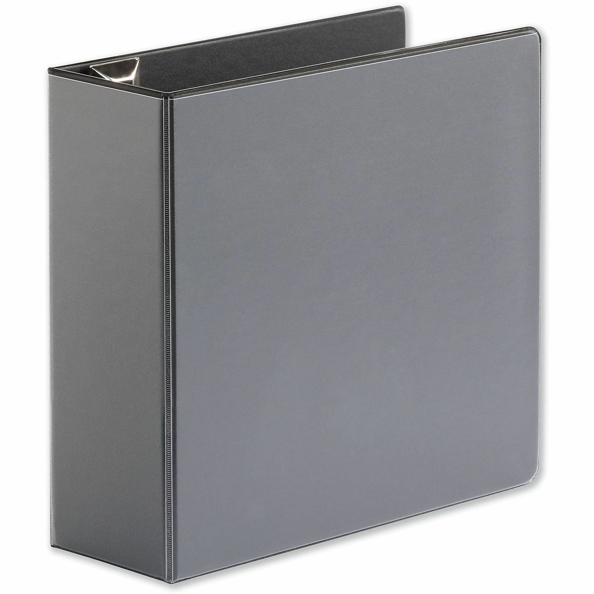 4" Binder Capacity - Letter - 8 1/2" x 11" Sheet Size - 880 Sheet Capacity - 3 Ring(s) - Fastener(s): Ring - Pocket(s): 2, Inside Front & Back - Polypropylene - Black - Non-stick - 1 Each