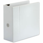 5" Binder Capacity - Letter - 8 1/2" x 11" Sheet Size - 1050 Sheet Capacity - 3 Ring(s) - Fastener(s): Ring - Pocket(s): 2, Inside Front & Back - Polypropylene - White - Non-stick - 1 Each