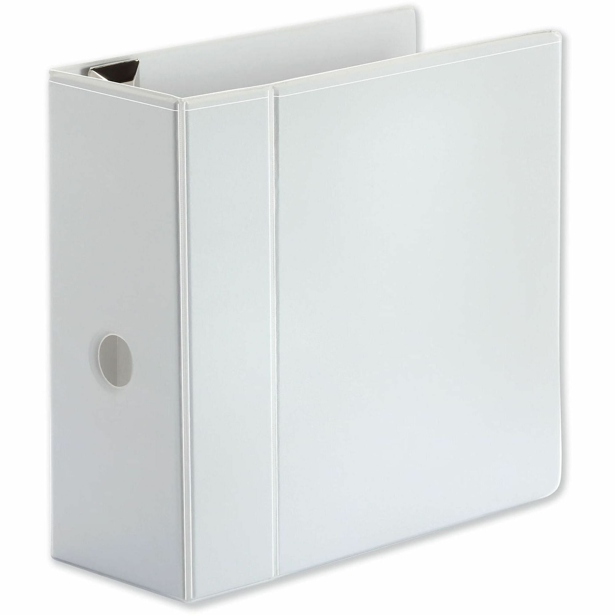 5" Binder Capacity - Letter - 8 1/2" x 11" Sheet Size - 1050 Sheet Capacity - 3 Ring(s) - Fastener(s): Ring - Pocket(s): 2, Inside Front & Back - Polypropylene - White - Non-stick - 1 Each