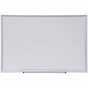36" (3 ft) Width x 24" (2 ft) Height - White Melamine Surface - Satin Aluminum Frame - 1 Each