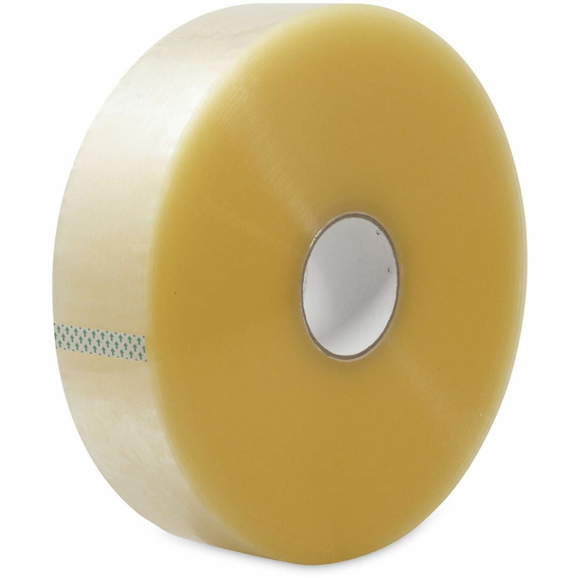 1499.34 yd Length x 2.83" Width x 2 mil Thickness - 3" Core - Clear - Synthetic Rubber - Plastic Backing - 4 / Carton