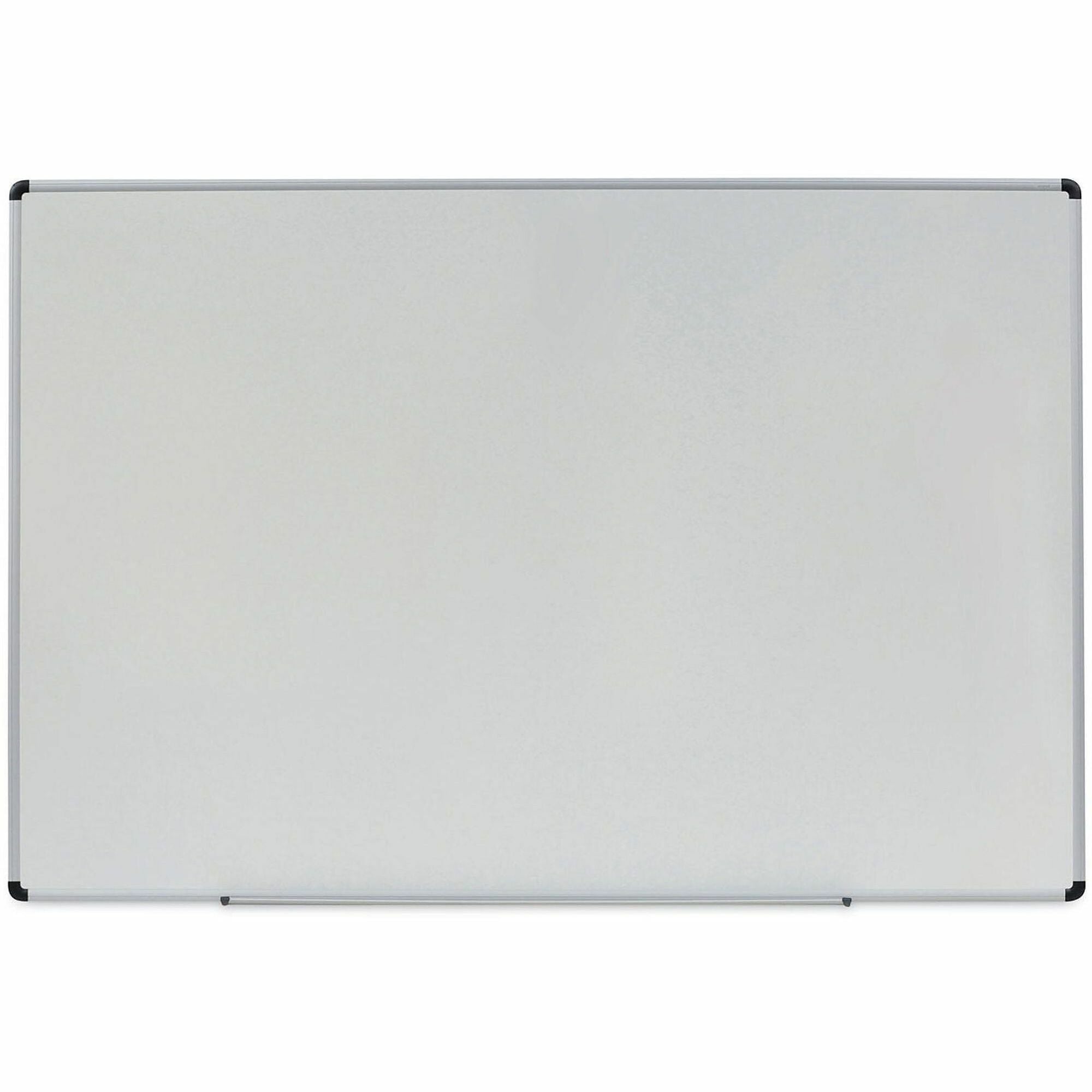 Universal Dry Erase Board - 72" (6 ft) Width x 48" (4 ft) Height - White Melamine Surface - Satin Aluminum Frame - 1 Each