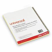 8 Write-on Side Tab(s) - Letter - 8.50" Width x 11" Length - 3 Hole Punched - Buff Paper Divider - Clear Plastic Tab(s) - Recycled - Customizable, Mylar Reinforced Edge - 6 / Set