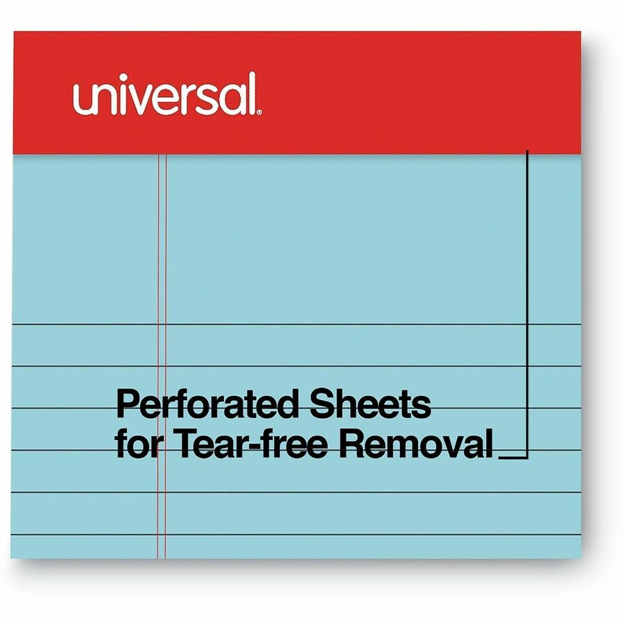 1 Subject(s) - 50 Sheets - Tape Bound - Narrow Ruled Front Ruling - 16 lb Basis Weight - 8" Height x 5" Width - Blue Paper - Chipboard Cover - 1 Dozen