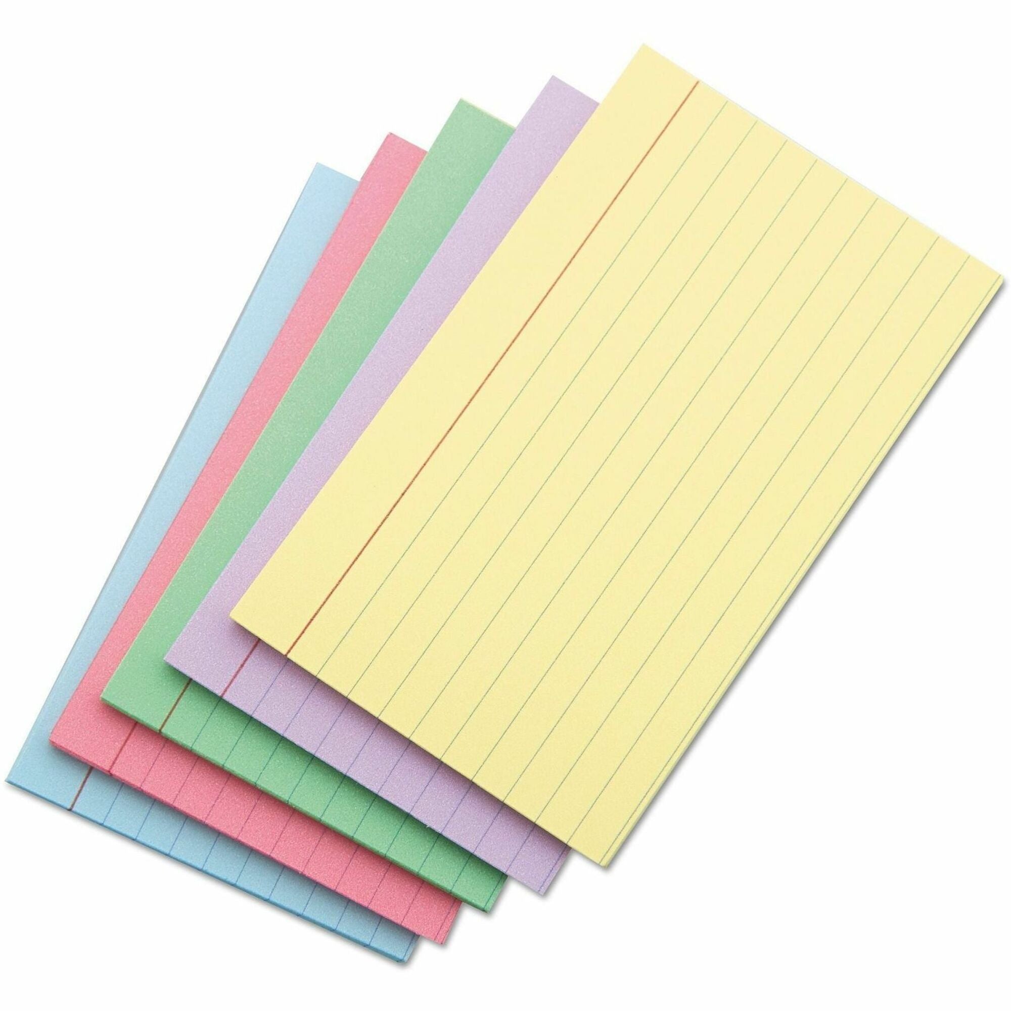 5" Width x 8" LengthRecycled - Ruled - 100 / Pack