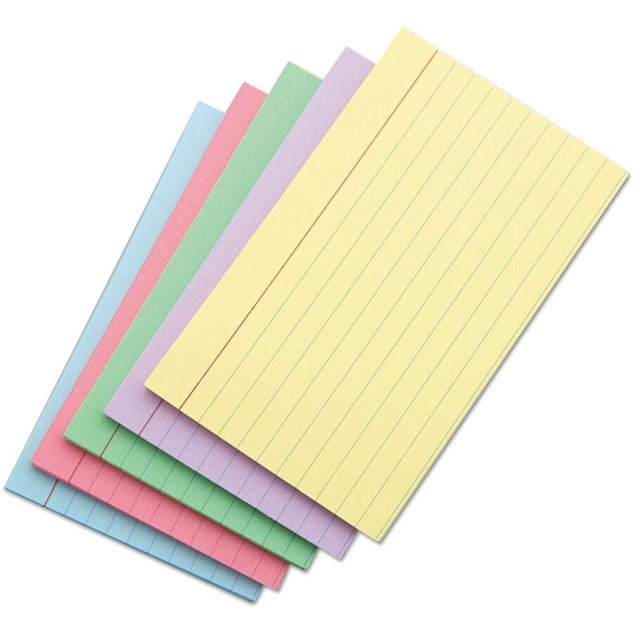 5" Width x 8" LengthRecycled - Ruled - 100 / Pack