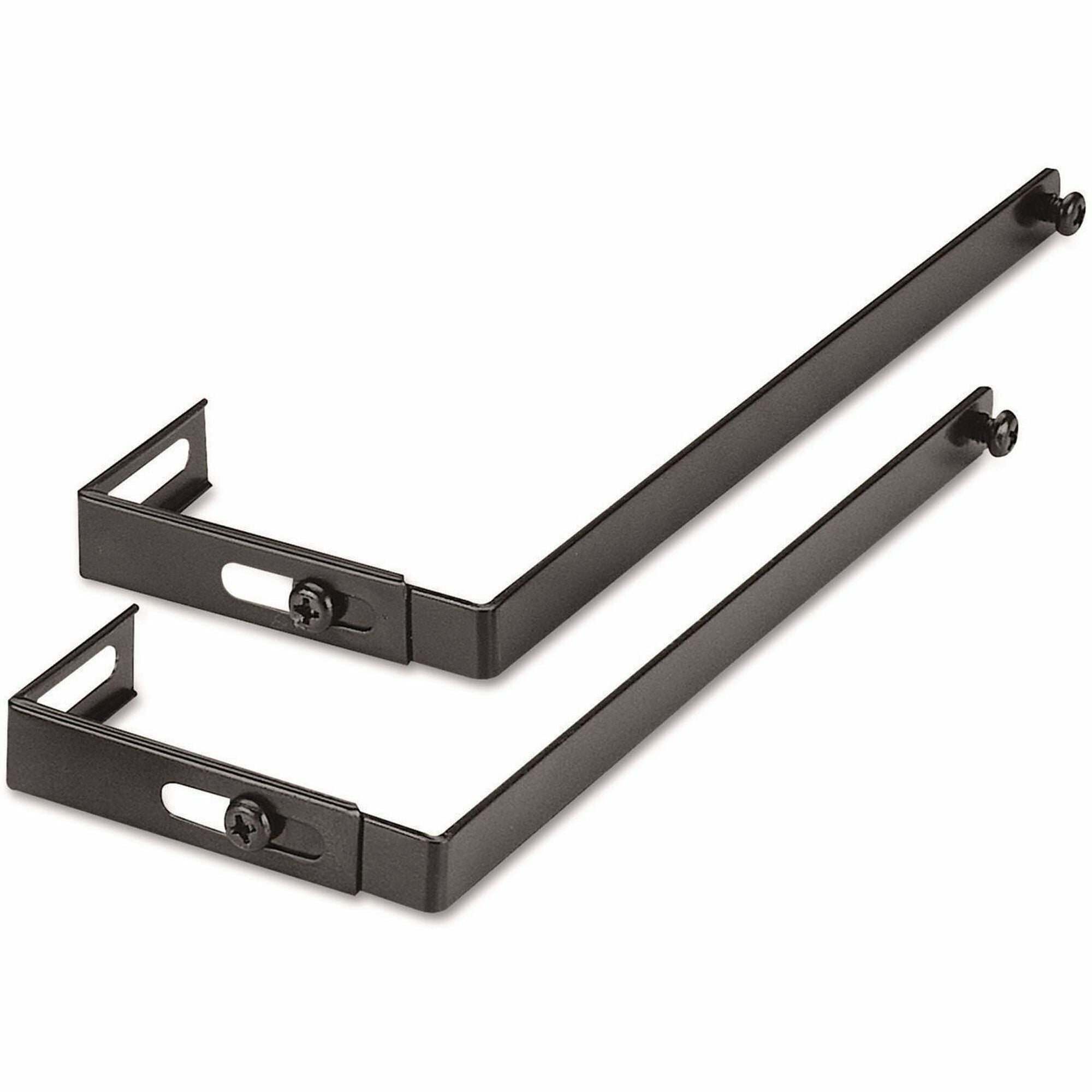Universal Hanger - 7" Height x 0.5" Width - for Accessories, File - Steel - Black - 2 / Set