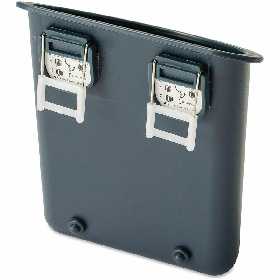 5" Height x 4.3" Width x 2.5" Depth - Plastic - Charcoal - 1