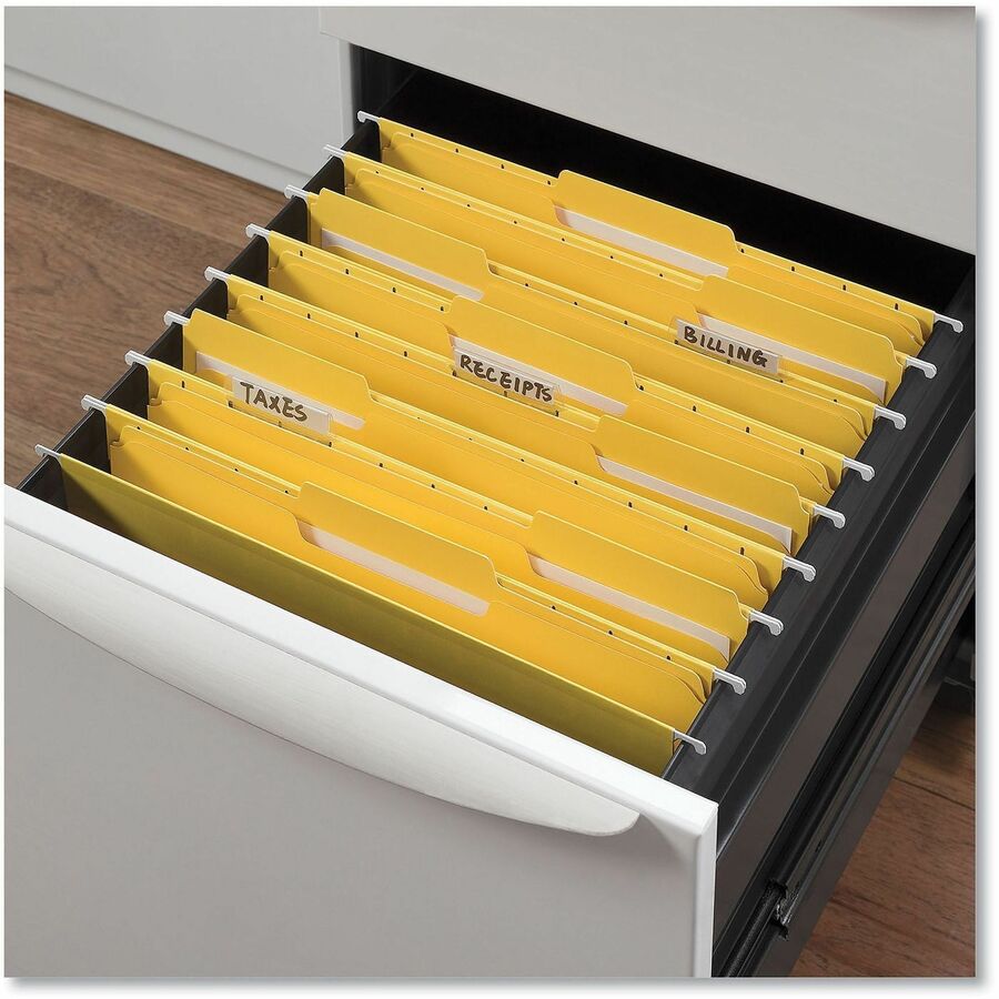Universal 1/3 Tab Cut Letter Classification Folder - 8 1/2" x 11" - 3/4" Expansion - 2 Fastener(s) - 2" Fastener Capacity - Top Tab Location - Assorted Tab Position - Yellow - 50 Box