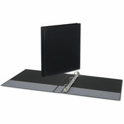 1" Binder Capacity - Letter - 8 1/2" x 11" Sheet Size - 220 Sheet Capacity - 3 Ring(s) - Fastener(s): Ring - Pocket(s): 2, Inside Front & Back - Polypropylene - Black - Non-stick - 1 Each