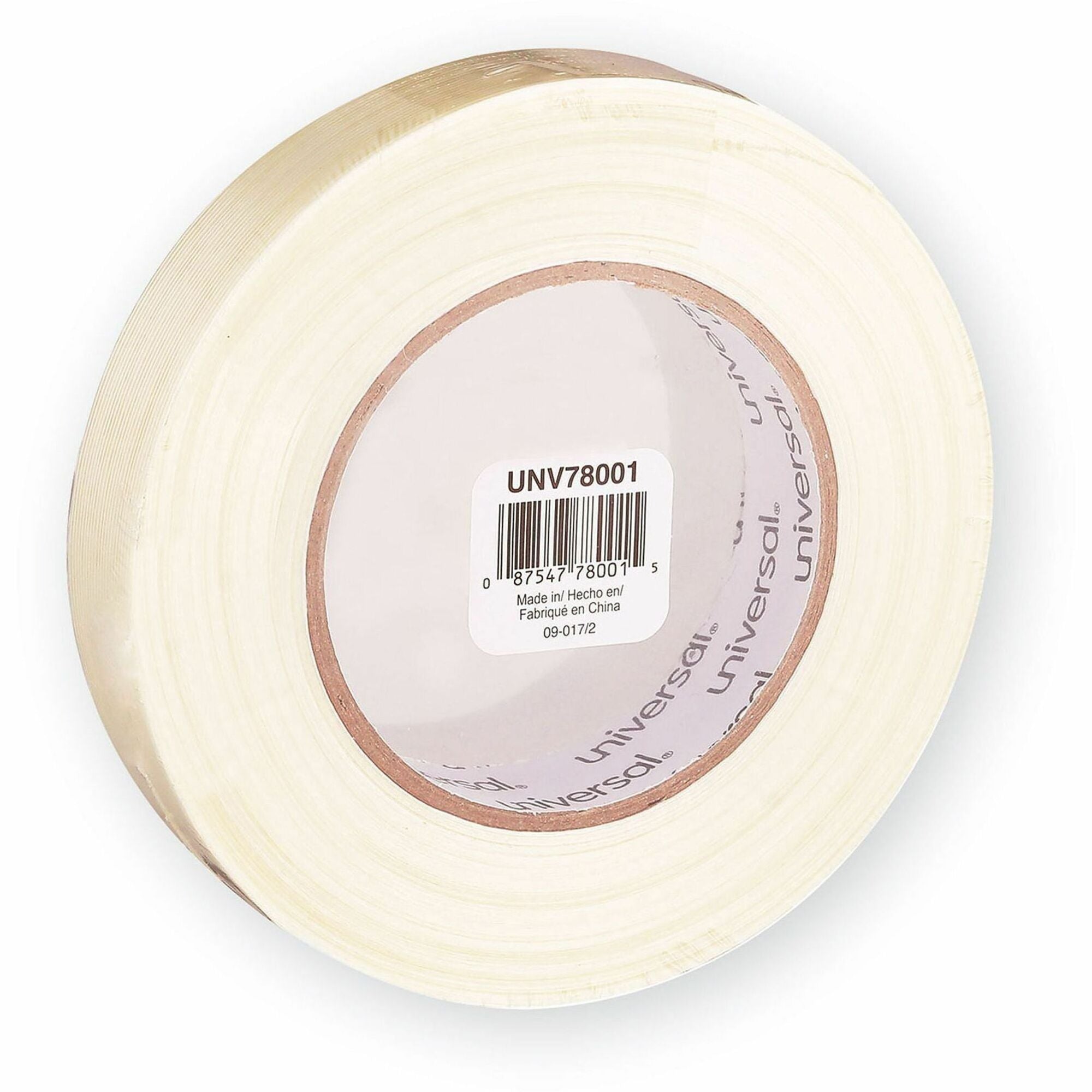 59.93 yd Length x 0.94" Width x 6.2 mil Thickness - 3" Core - Clear - Synthetic Rubber - Plastic Backing - 1 Roll