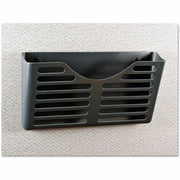 1 Compartment(s) - 7" Height x 13.50" Width x 3" Depth - Charcoal - Plastic - 1 Each